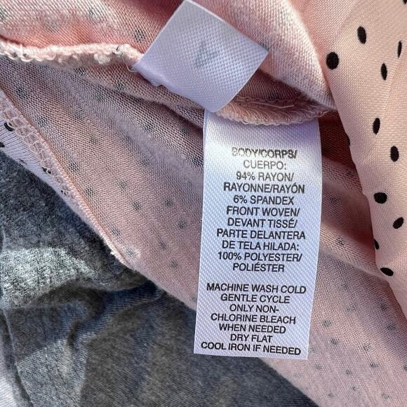 LOFT tank top, pleated front, rounded neckline, pink, women’s PETITE M - Picture 9 of 9